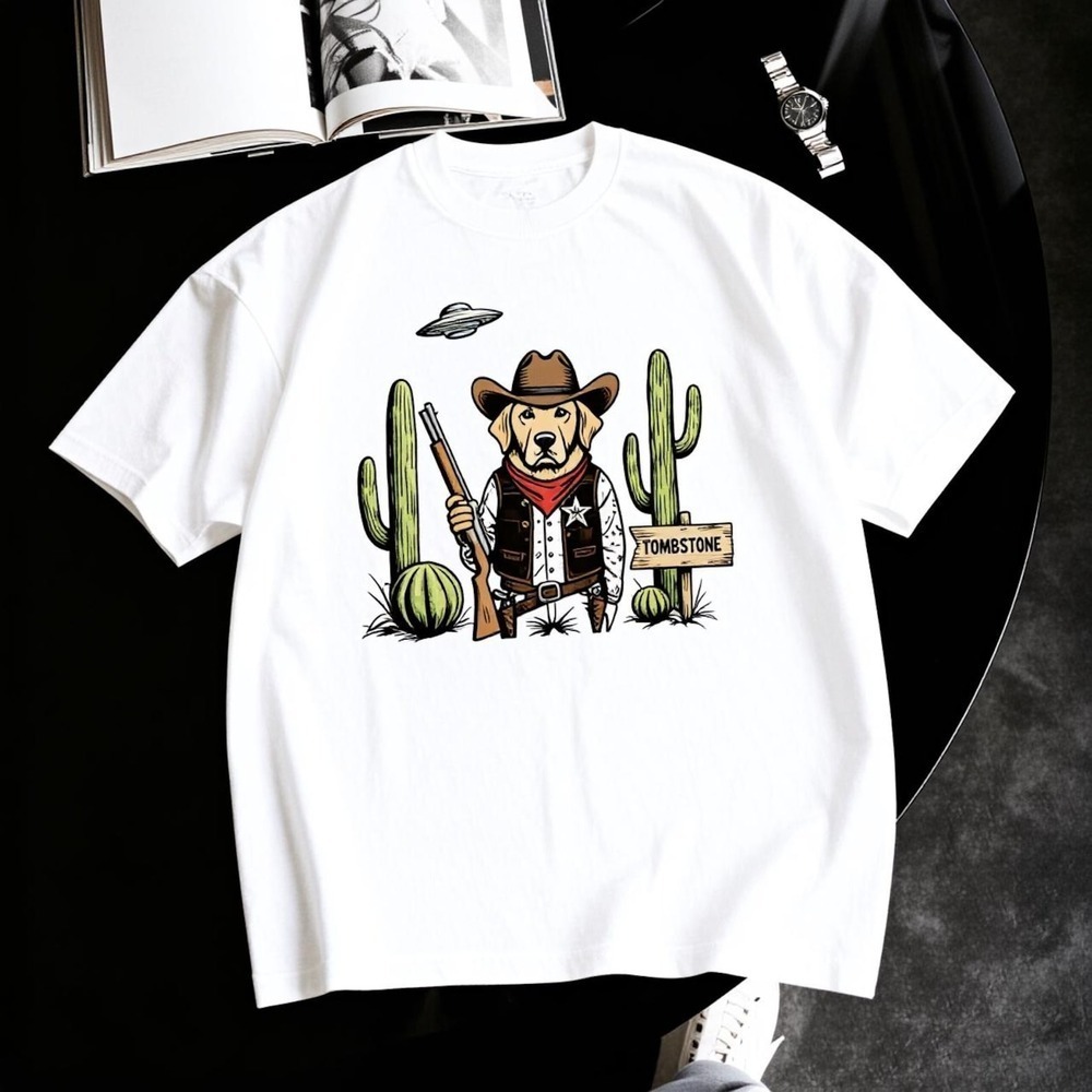 Funny Cowboy Golden Retriever Shirt
